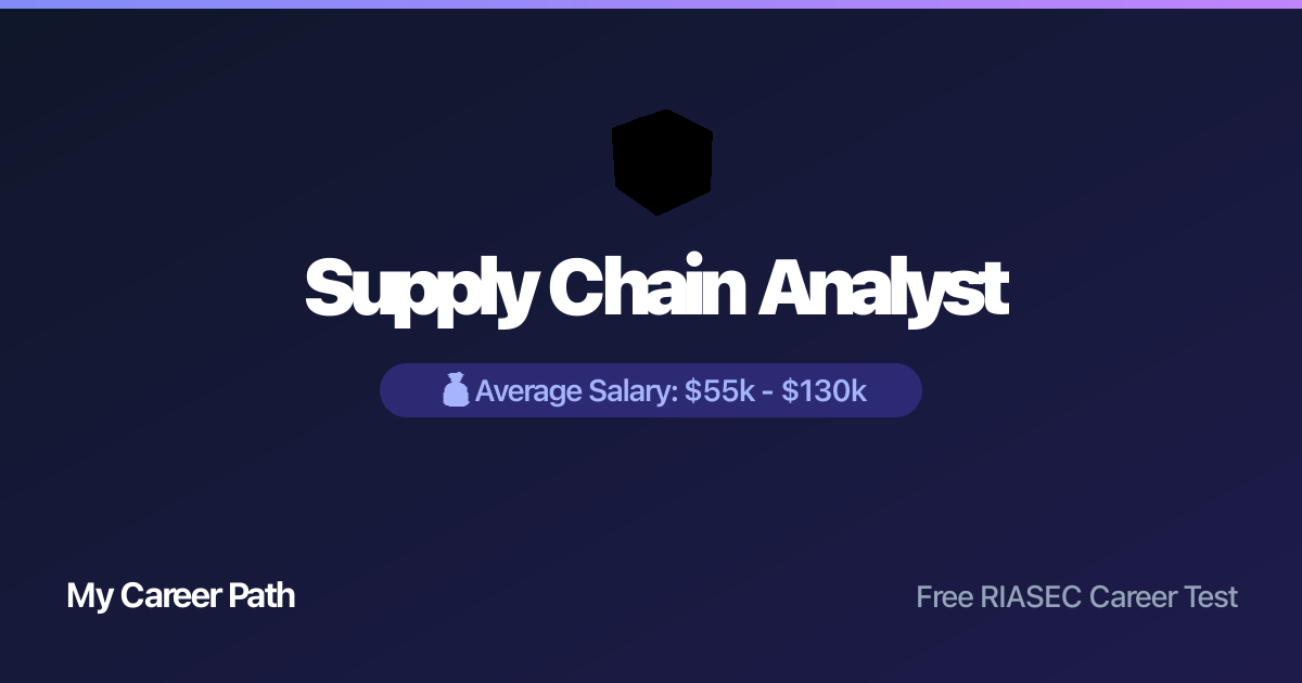 Supply Chain Analyst career profile — salary, skills, and outlook