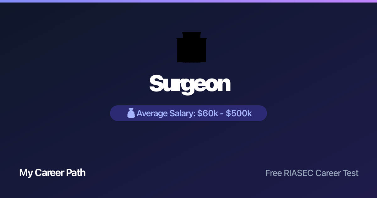 Surgeon career profile — salary, skills, and outlook