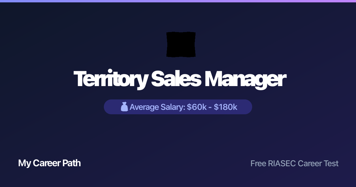 Territory Sales Manager career profile — salary, skills, and outlook