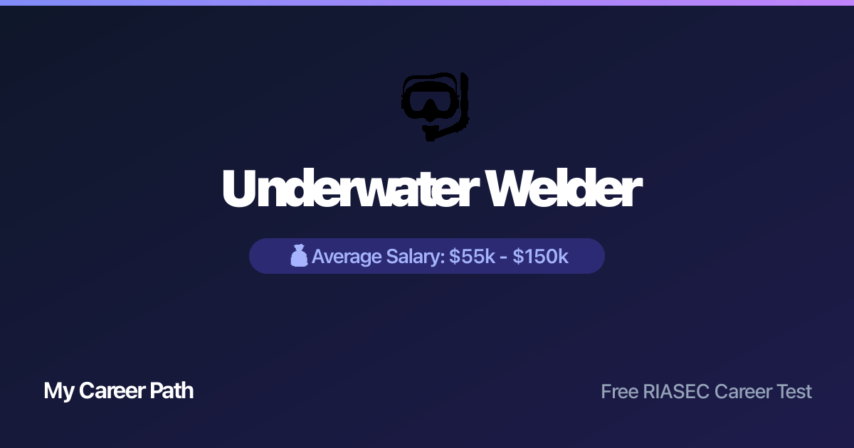 Underwater Welder career profile — salary, skills, and outlook