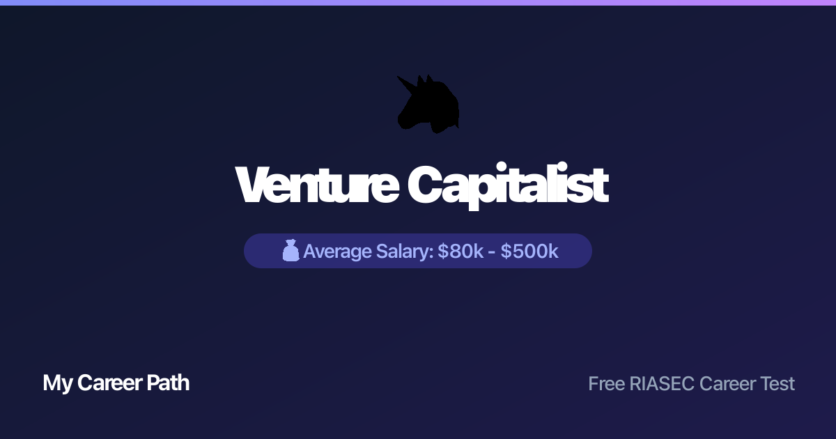 Venture Capitalist career profile — salary, skills, and outlook