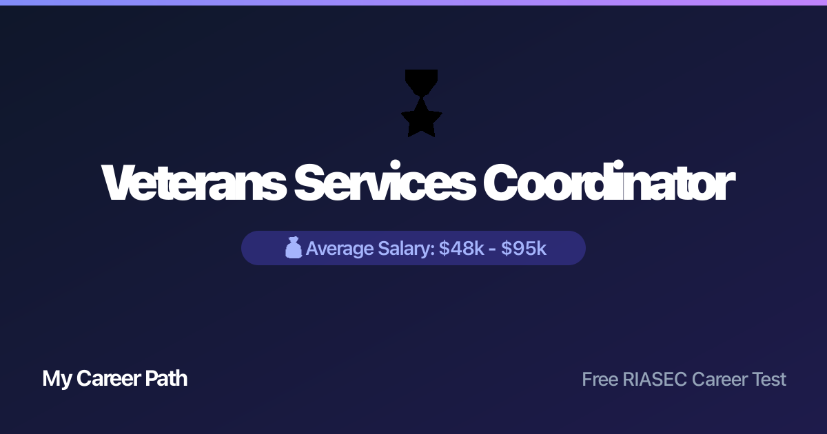 Veterans Services Coordinator career profile — salary, skills, and outlook