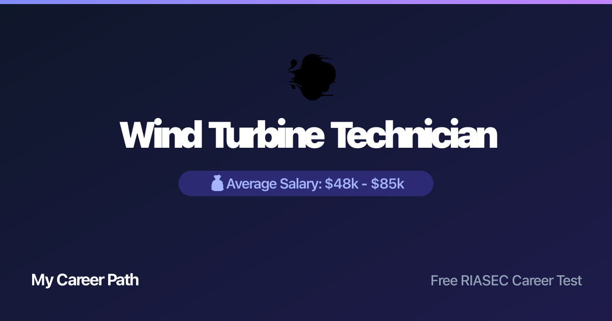 Wind Turbine Technician career profile — salary, skills, and outlook